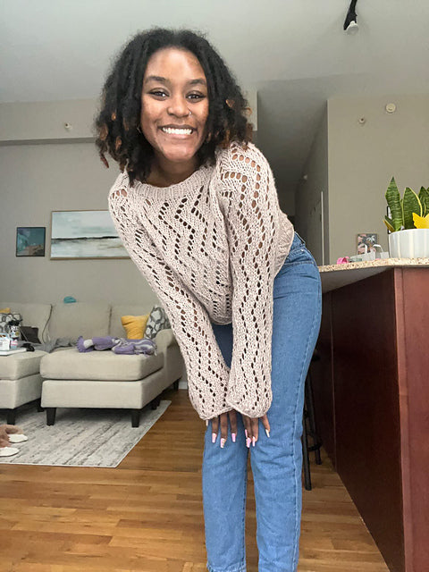 Right Down the Line Sweater Pattern