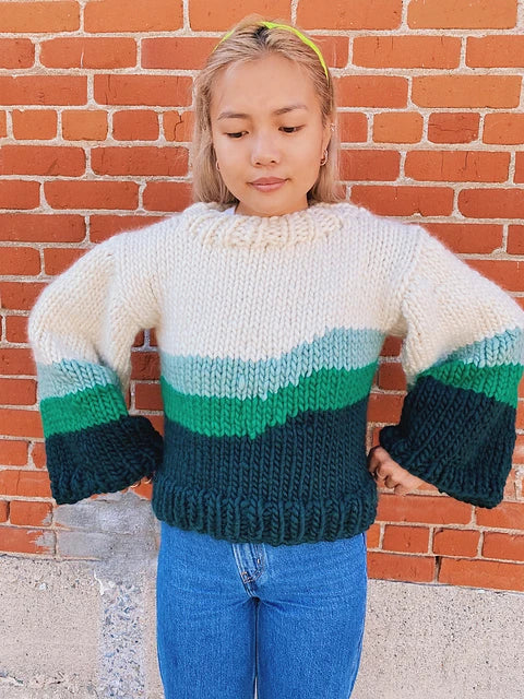 Line Wavey Sweater Pattern
