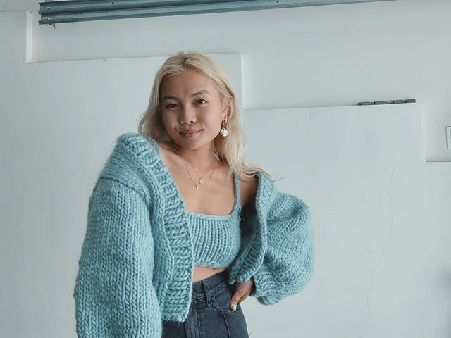 Chunky Game, Set, Match Pattern CARDIGAN ONLY