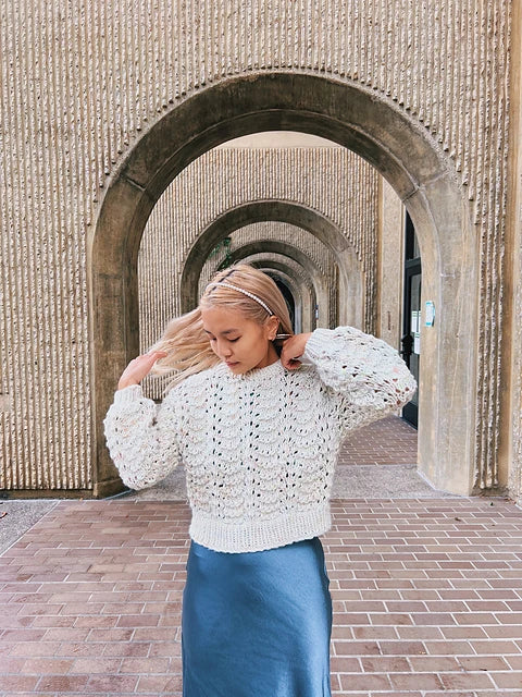 Fashionably Lace Lite Sweater Pattern