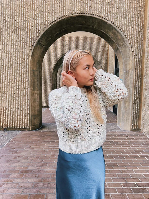 Fashionably Lace Lite Sweater Pattern