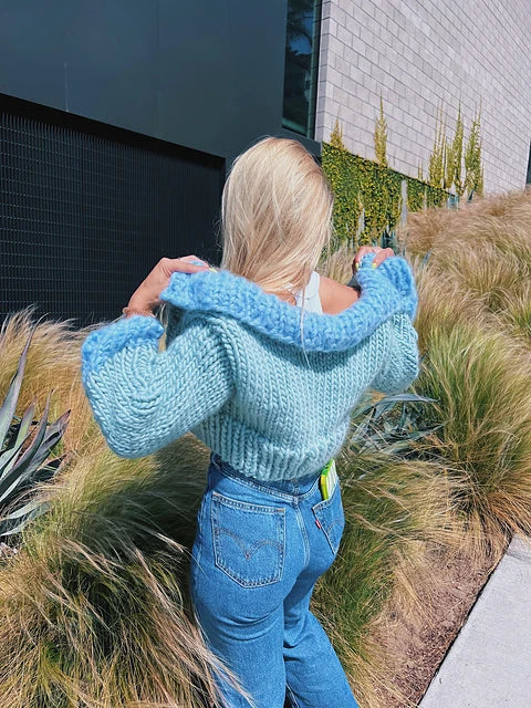 Chunky Million Collar Baby Cardigan Pattern