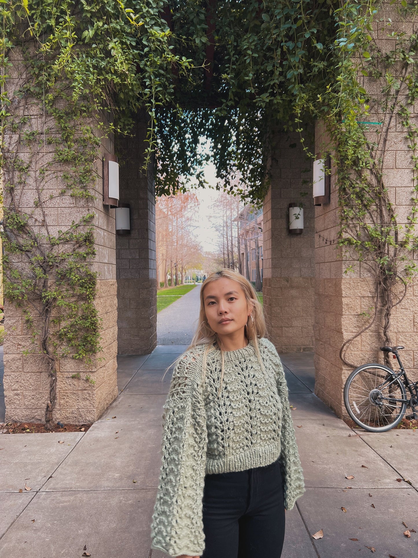 Fashionably Lace Lite Sweater Pattern