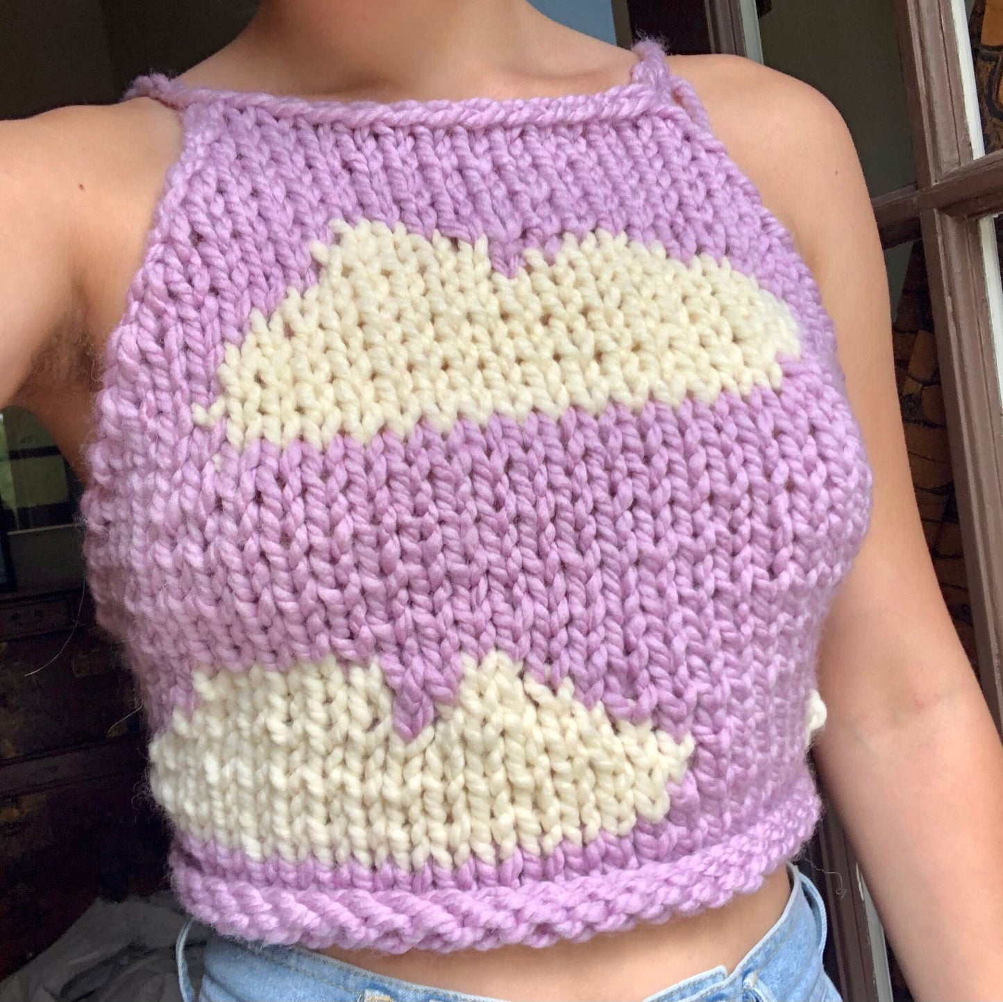 Head in the Clouds Top Pattern