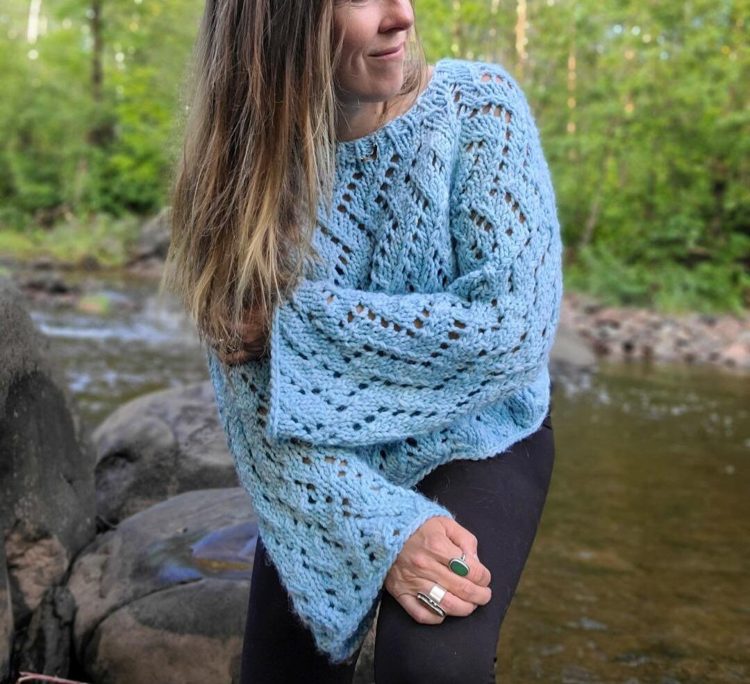 Right Down the Line Sweater Pattern