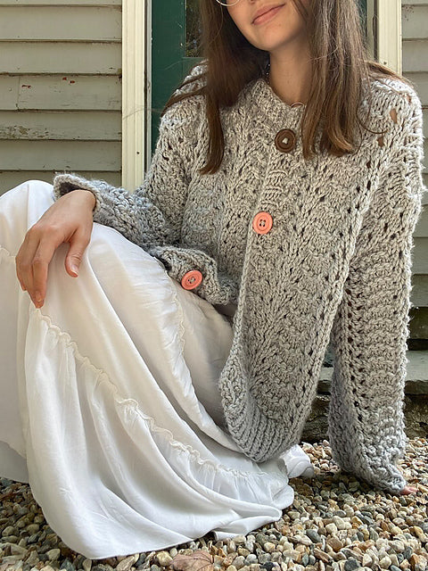 Fashionably Lace Cardigan Lite Pattern