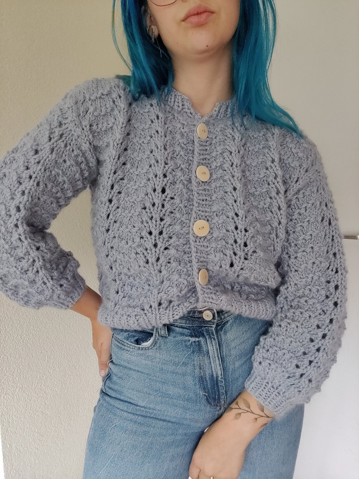 Fashionably Lace Cardigan Lite Pattern